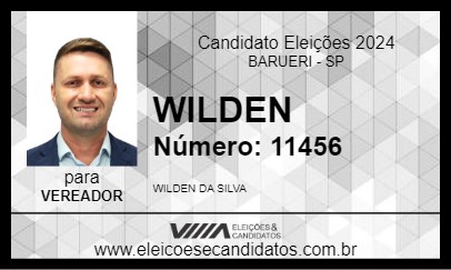 Candidato WILDEN 2024 - BARUERI - Eleições