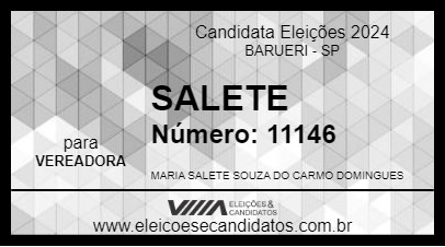 Candidato SALETE 2024 - BARUERI - Eleições