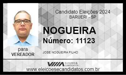 Candidato NOGUEIRA 2024 - BARUERI - Eleições