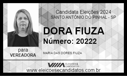 Candidato DORA FIUZA 2024 - SANTO ANTÔNIO DO PINHAL - Eleições