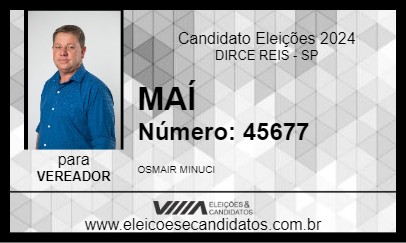 Candidato MAÍ 2024 - DIRCE REIS - Eleições