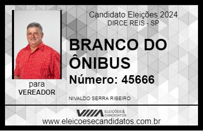 Candidato BRANCO DO ÔNIBUS 2024 - DIRCE REIS - Eleições