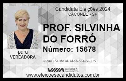 Candidato PROF. SILVINHA DO FORRÓ 2024 - CACONDE - Eleições