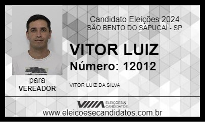 Candidato VITOR LUIZ 2024 - SÃO BENTO DO SAPUCAÍ - Eleições