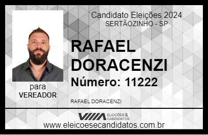 Candidato RAFAEL DORACENZI 2024 - SERTÃOZINHO - Eleições