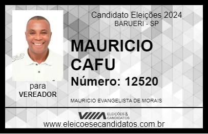 Candidato MAURICIO JUNTOS POR BARUERI 2024 - BARUERI - Eleições