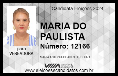 Candidato MARIA DO PAULISTA 2024 - BARUERI - Eleições