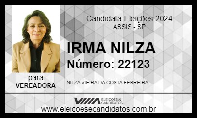 Candidato IRMA NILZA 2024 - ASSIS - Eleições