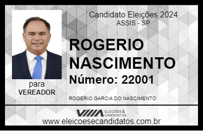 Candidato ROGERIO NASCIMENTO 2024 - ASSIS - Eleições