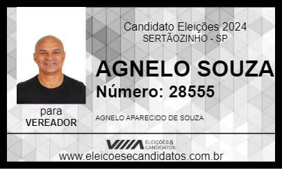 Candidato AGNELO SOUZA 2024 - SERTÃOZINHO - Eleições