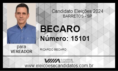 Candidato BECARO 2024 - BARRETOS - Eleições