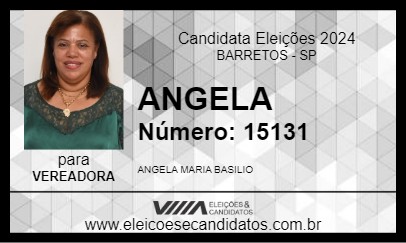 Candidato ANGELA 2024 - BARRETOS - Eleições