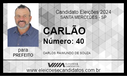 Candidato CARLÃO 2024 - SANTA MERCEDES - Eleições