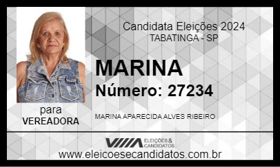 Candidato MARINA 2024 - TABATINGA - Eleições