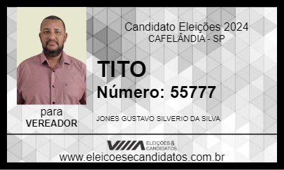 Candidato TITO 2024 - CAFELÂNDIA - Eleições