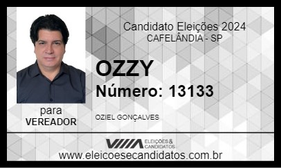 Candidato OZIEL OZZY 2024 - CAFELÂNDIA - Eleições