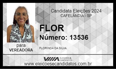 Candidato FLOR 2024 - CAFELÂNDIA - Eleições