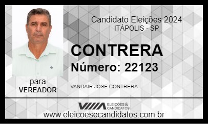 Candidato CONTRERA 2024 - ITÁPOLIS - Eleições