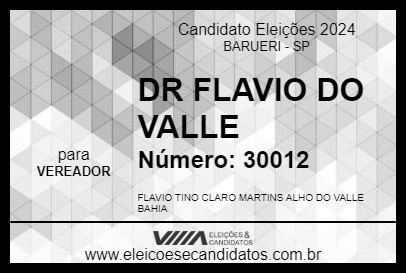 Candidato DR FLAVIO DO VALLE 2024 - BARUERI - Eleições