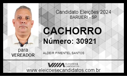 Candidato CACHORRÃO 2024 - BARUERI - Eleições