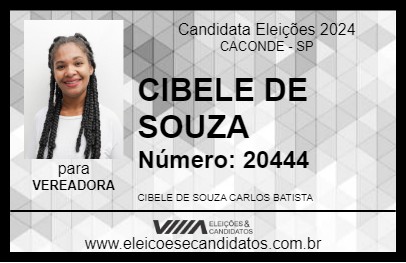 Candidato CIBELE DE SOUZA 2024 - CACONDE - Eleições