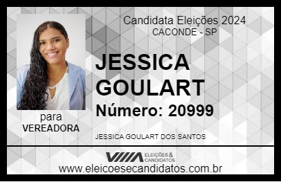 Candidato JESSICA GOULART 2024 - CACONDE - Eleições