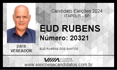 Candidato EUD RUBENS 2024 - ITÁPOLIS - Eleições