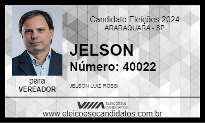 Candidato JELSON 2024 - ARARAQUARA - Eleições