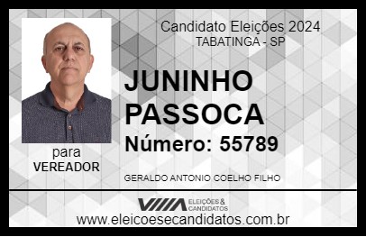 Candidato JUNINHO PASSOCA 2024 - TABATINGA - Eleições