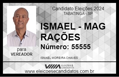 Candidato ISMAEL - MAG RAÇÕES 2024 - TABATINGA - Eleições