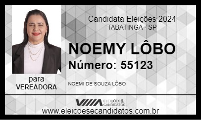 Candidato NOEMY LÔBO 2024 - TABATINGA - Eleições