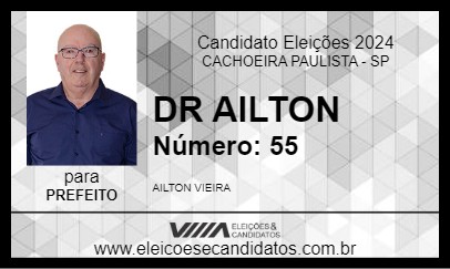 Candidato DR AILTON 2024 - CACHOEIRA PAULISTA - Eleições