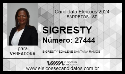 Candidato SIGRESTY 2024 - BARRETOS - Eleições