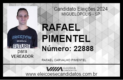 Candidato RAFAEL PIMENTEL 2024 - MIGUELÓPOLIS - Eleições