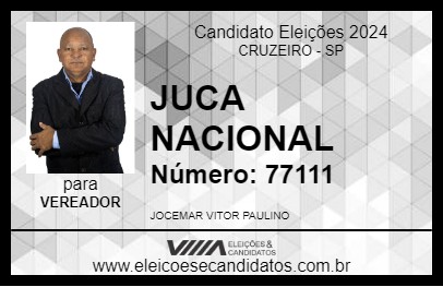 Candidato JUCA NACIONAL 2024 - CRUZEIRO - Eleições