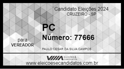 Candidato PC 2024 - CRUZEIRO - Eleições