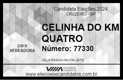 Candidato CELINHA DO KM QUATRO 2024 - CRUZEIRO - Eleições