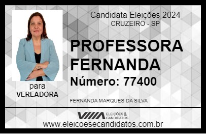 Candidato PROFESSORA FERNANDA 2024 - CRUZEIRO - Eleições