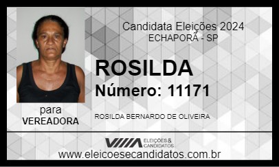 Candidato ROSILDA 2024 - ECHAPORÃ - Eleições