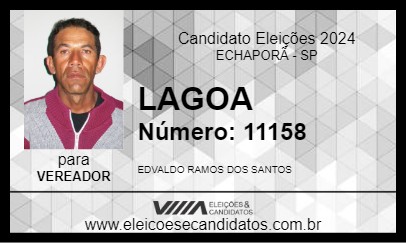 Candidato LAGOA 2024 - ECHAPORÃ - Eleições