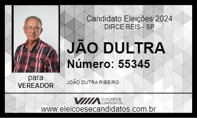 Candidato JOÃO DUTRA 2024 - DIRCE REIS - Eleições