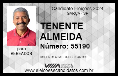 Candidato TENENTE ALMEIDA 2024 - GARÇA - Eleições