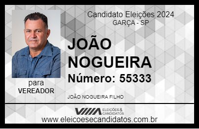 Candidato JOÃO DO POSTO 2024 - GARÇA - Eleições