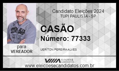 Candidato CASÃO 2024 - TUPI PAULISTA - Eleições