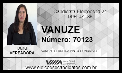 Candidato VANUZE 2024 - QUELUZ - Eleições