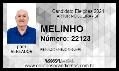 Candidato MELINHO 2024 - ARTUR NOGUEIRA - Eleições