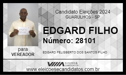 Candidato EDGARD FILHO 2024 - GUARULHOS - Eleições