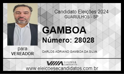 Candidato GAMBOA 2024 - GUARULHOS - Eleições