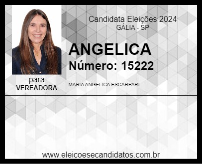 Candidato ANGELICA 2024 - GÁLIA - Eleições