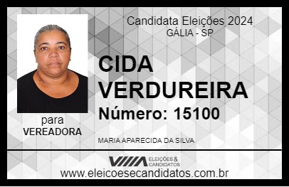 Candidato CIDA VERDUREIRA 2024 - GÁLIA - Eleições